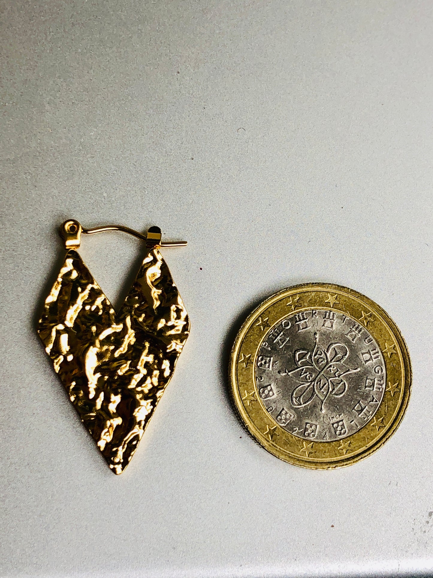 Sculpted Gold Hoops