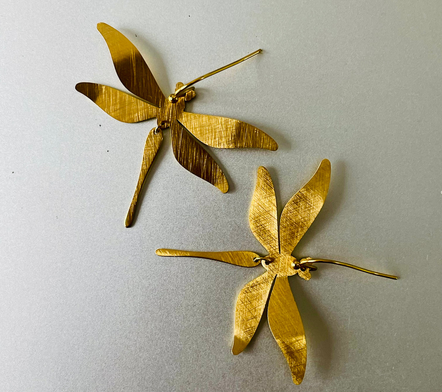 Golden Dragonfly Earrings