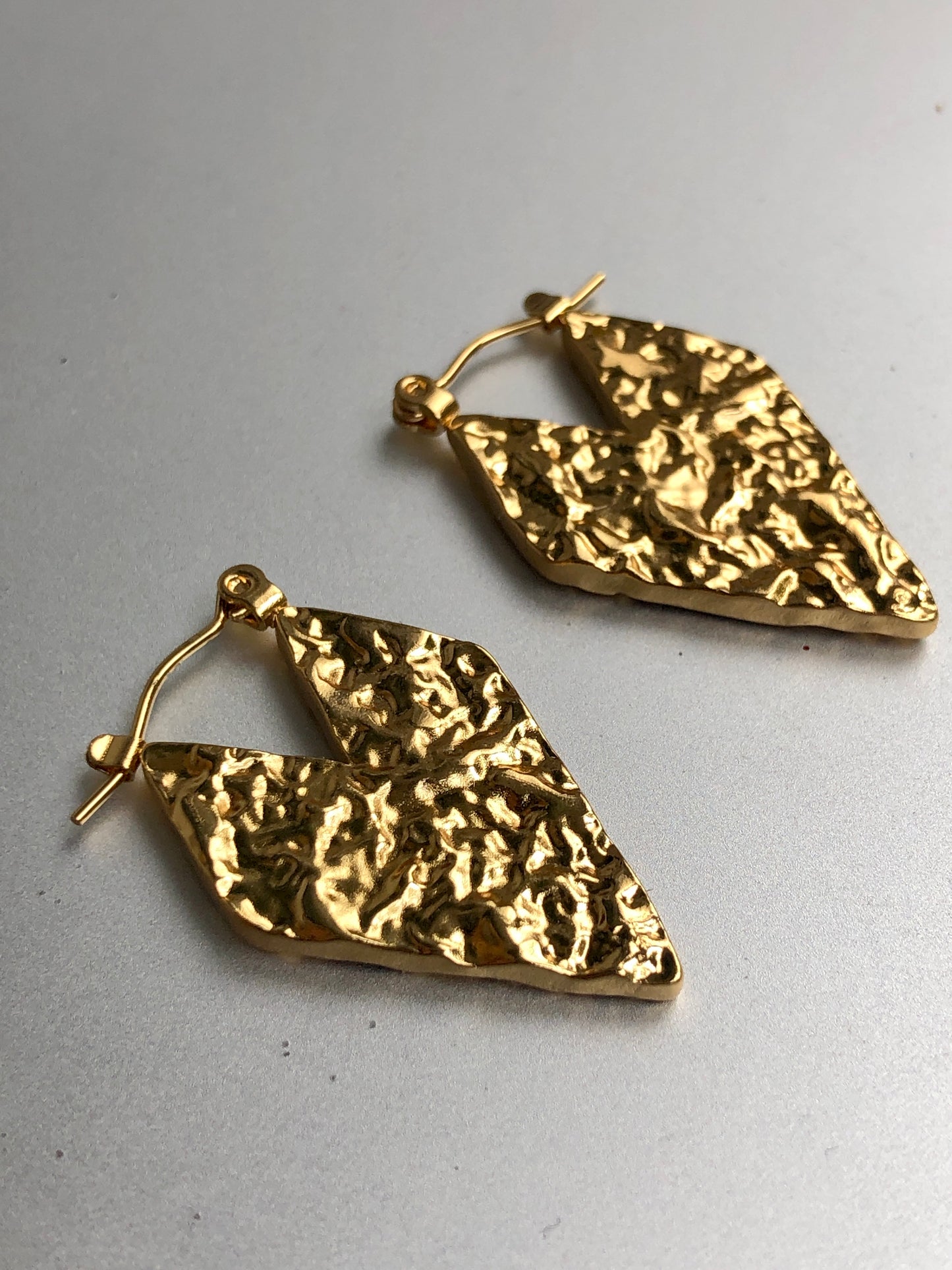 Sculpted Gold Hoops