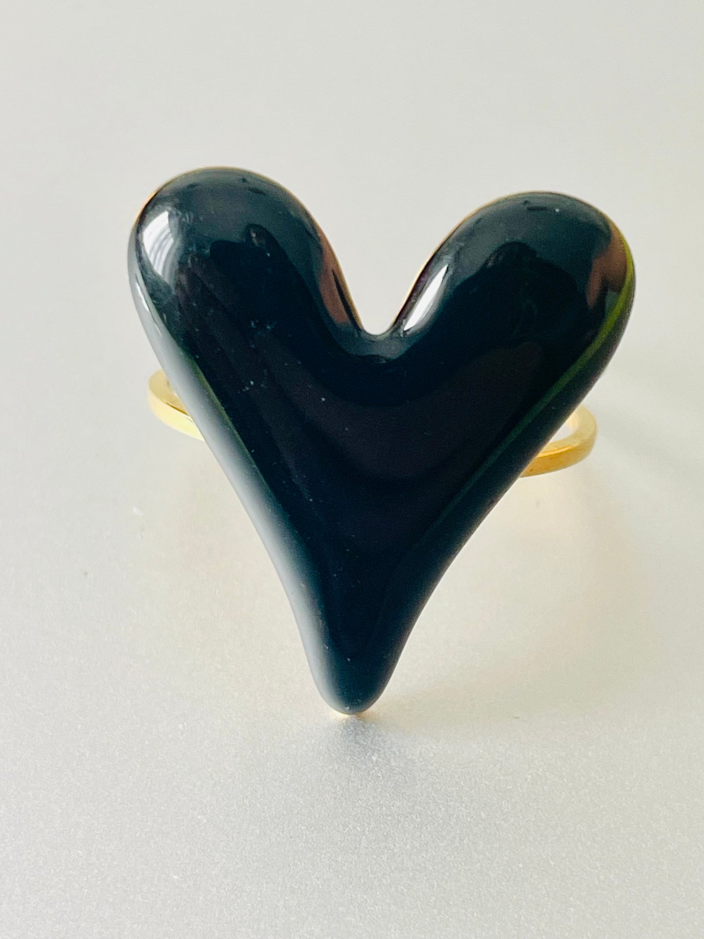 Midnight Heart Ring