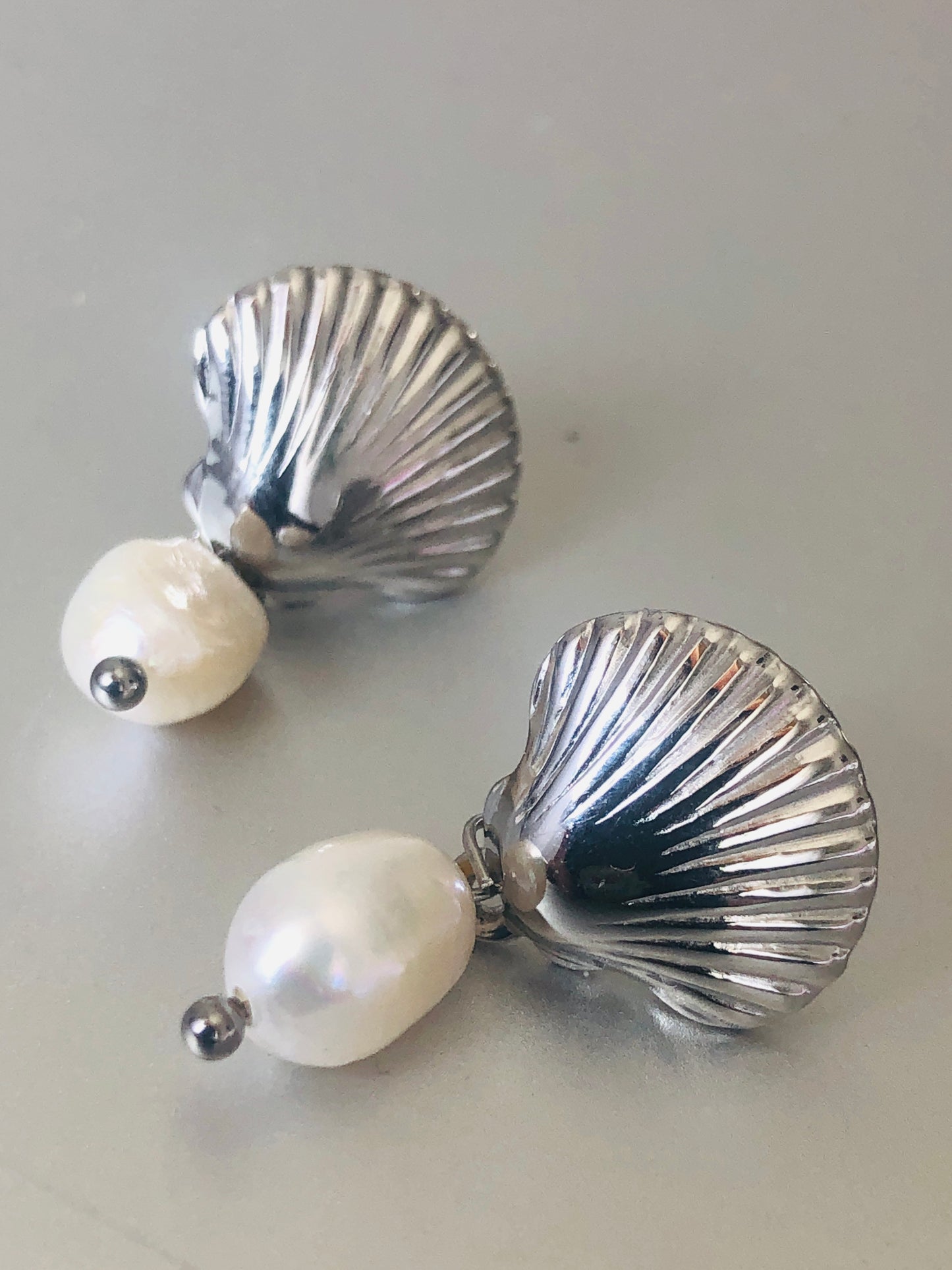 A - Silver Shell Pearls