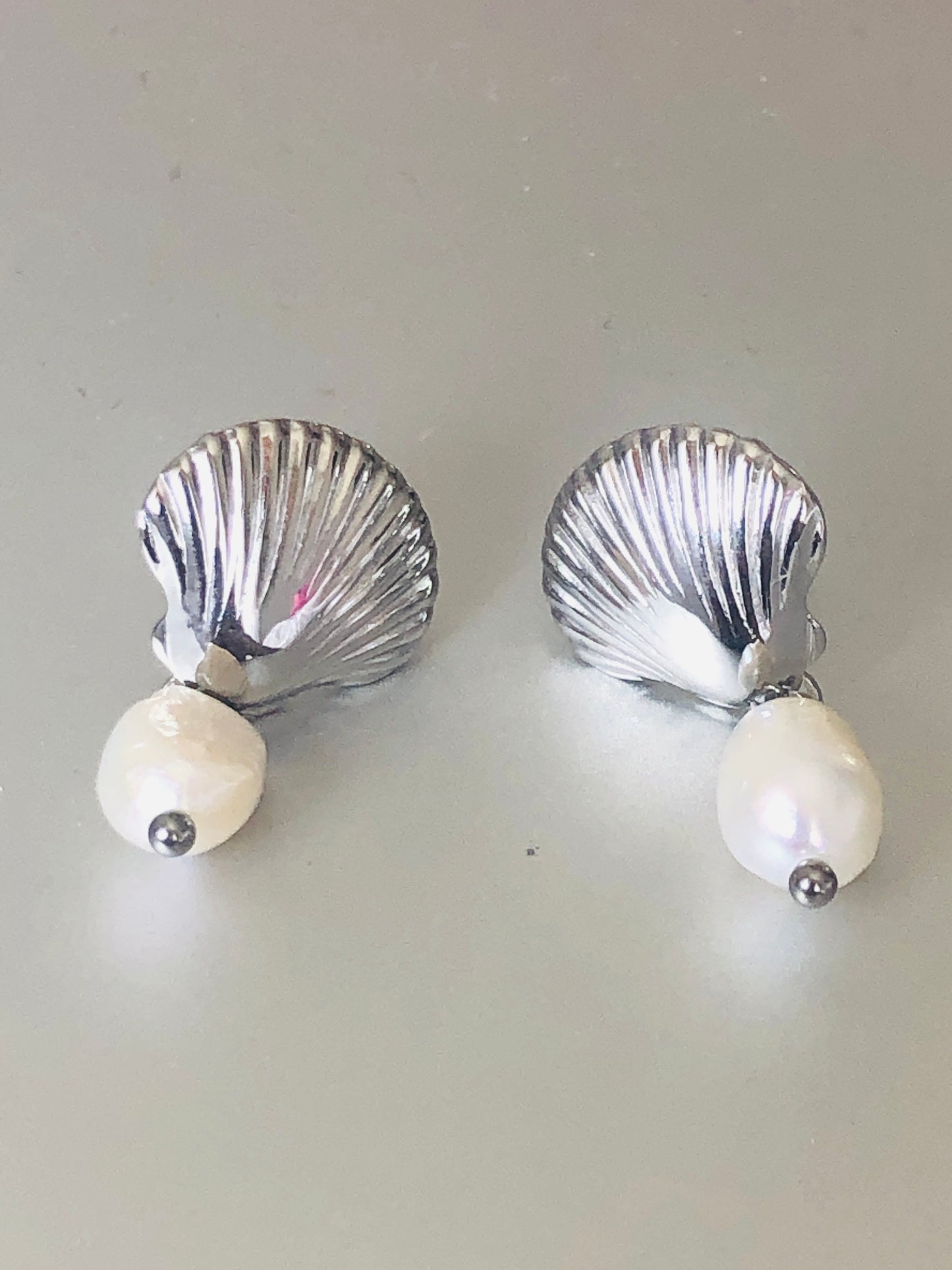 A - Silver Shell Pearls