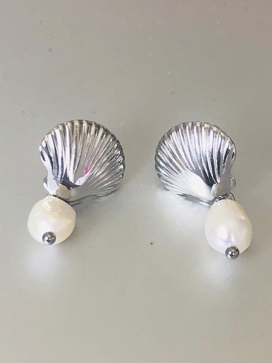A - Silver Shell Pearls