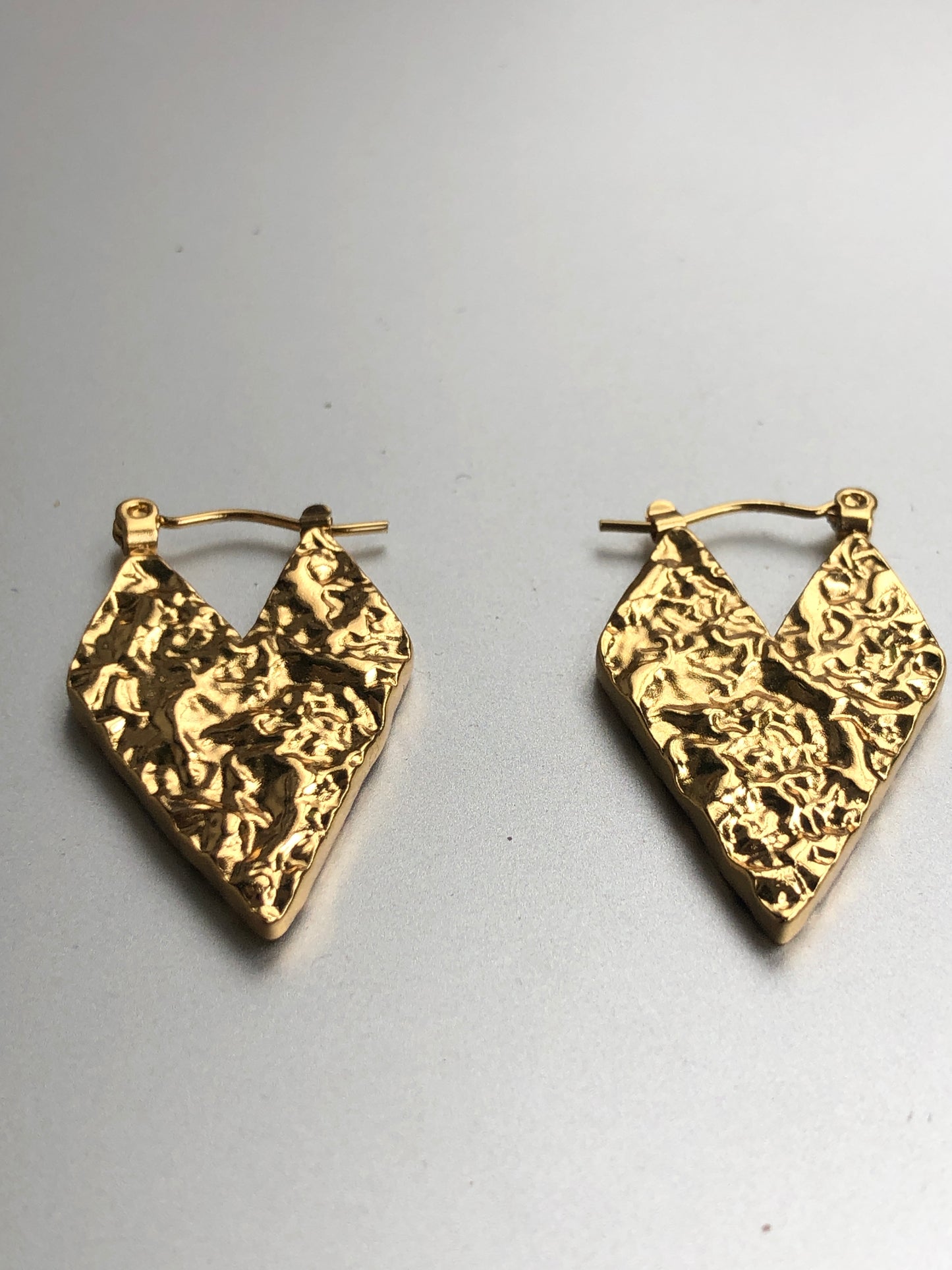 Sculpted Gold Hoops