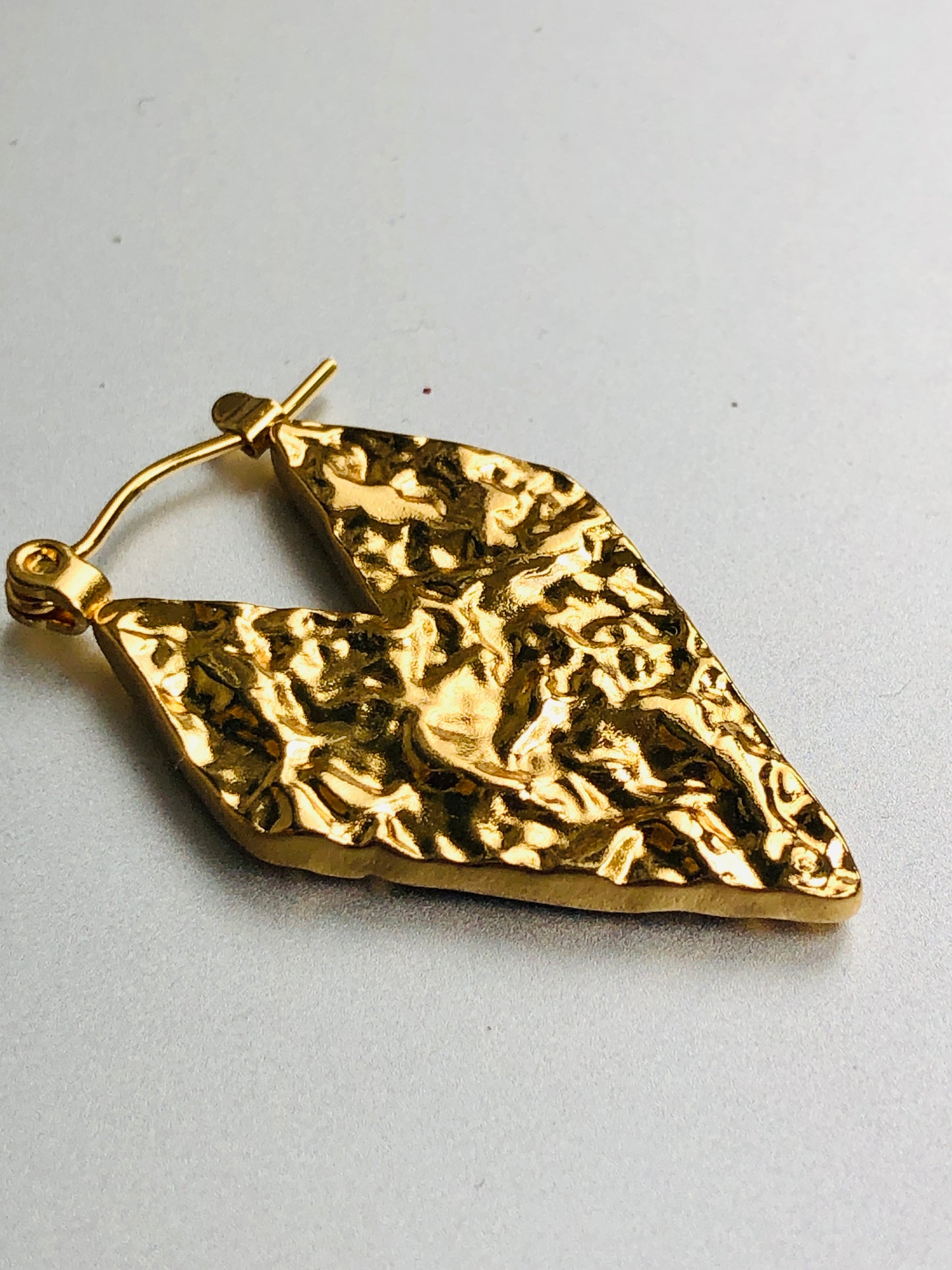 Sculpted Gold Hoops