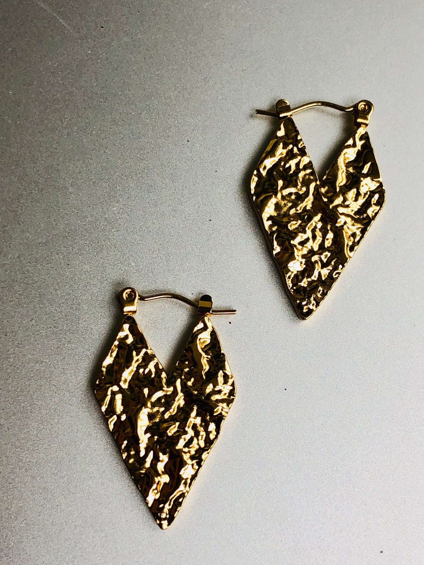 Sculpted Gold Hoops