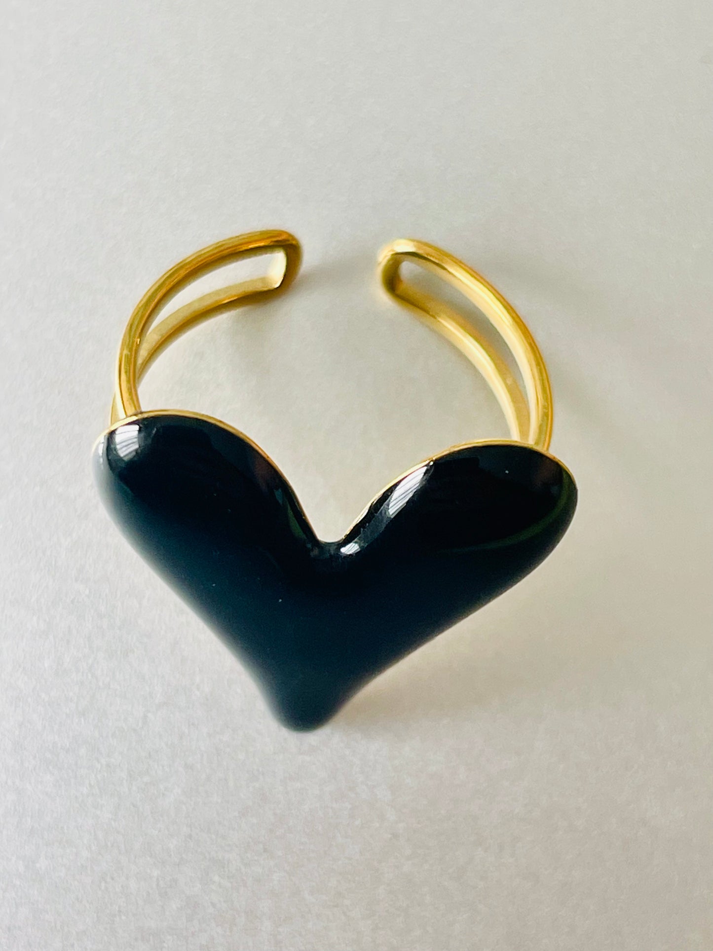 Midnight Heart Ring