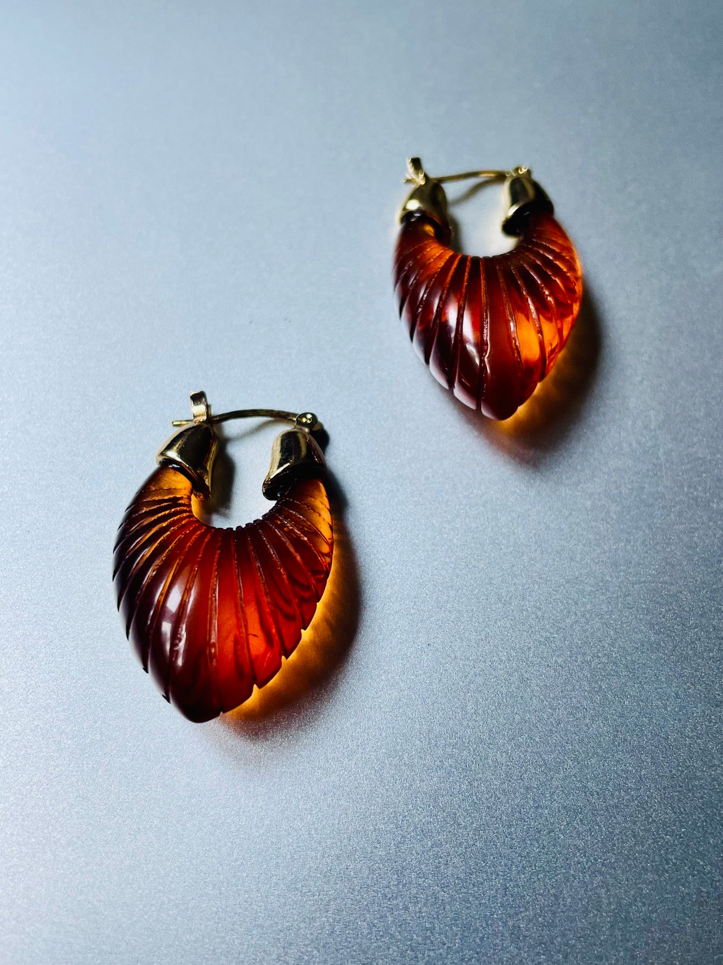 C - Amber Glow Hoops