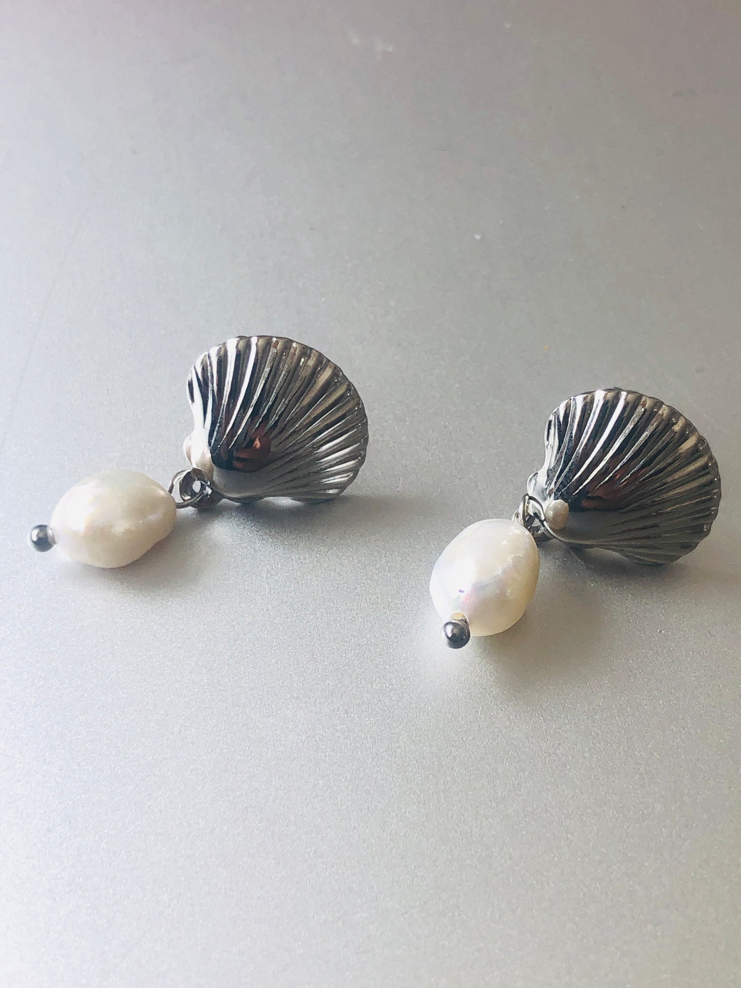 A - Silver Shell Pearls