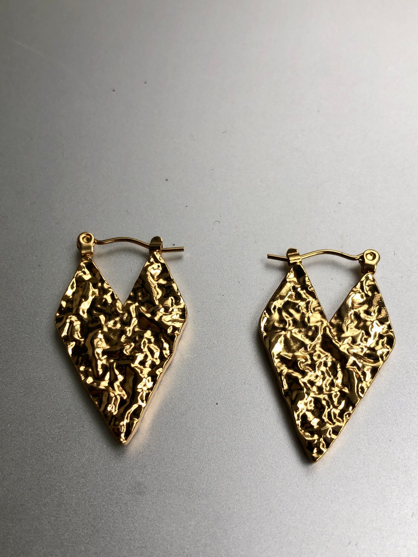 Sculpted Gold Hoops